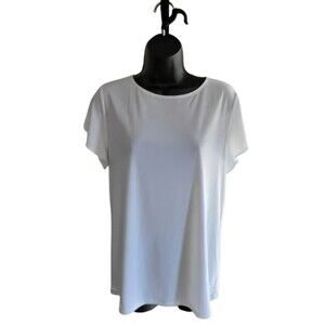 Preston & York White Short Sleeve T Shirt/Blouse Size Medium